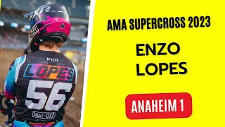 A ESTRÉIA DE ENZO LOPES  AMA SUPERCROSS 2023 [upl. by Nylia]