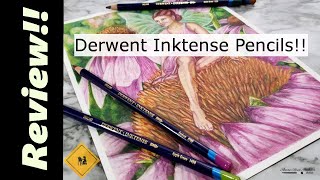 Derwent Inktense Pencil ReviewTips and Tricks on Layering [upl. by Airak]