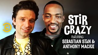 Who Will Chris Evans Text First Anthony Mackie or Sebastian Stan  Stir Crazy with Josh Horowitz [upl. by Bettzel]