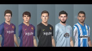 PES 2019 5 new players added to La Liga facepack PC [upl. by Notneb]