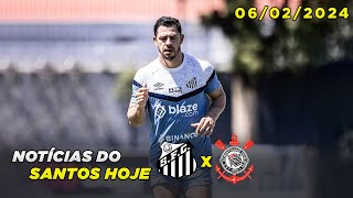 Giuliano desfalque  Santos x Corinthians  Notícias para o clássico  06022024 [upl. by Lief487]