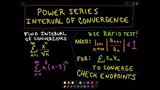 ❖ Power Series  Finding the Interval of Convergence ❖ [upl. by Kelley889]