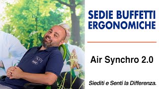 Sedia Ergonomica Buffetti da ufficio scopriamo insieme Air Synchro 20 [upl. by Edrahs]