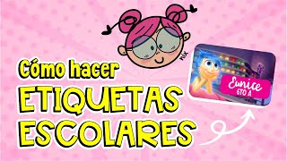 CÓMO HACER ETIQUETAS ESCOLARES EN COREL DRAW  EMPRENDE CON ETIQUETAS ESCOLARES [upl. by Gulgee]