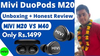 Mivi DuoPods M20 Unboxing  Honest Review  Mivi M20 vs M40  Umang Gupta [upl. by Edgard]