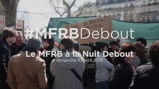 Le MFRB parle de revenu de base aux Nuits Debout à Paris [upl. by Scornik628]