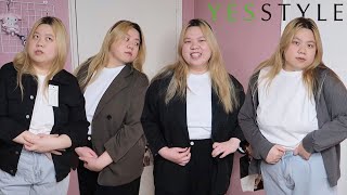 YesStyle Plus Size Haul Finding Capsule Wardrobe Essentials [upl. by Lucie313]