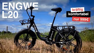 ENGWE L20 20Zoll Fatbike  kräftig komfortabel und nur 999€  50Nm 140km Reichweite [upl. by Nikos]