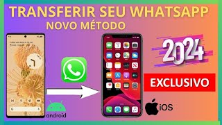 Como transferir conversas do Whatsapp do Android para iPhone SEM PERDER DADOS e Sem Redefinição 2024 [upl. by Ketti]