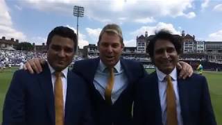 Were live at the innings break with Shane Warne Sanjay Manjrekar and Ramiz Raja India vs pakistan [upl. by Ellicec]