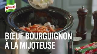 Bœuf Bourguignon À La Mijoteuse Facile À Préparer  Qu’estce qu’on mange Knorr® [upl. by Aserret593]