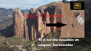 Climbing  Spain  Mallos de Riglos 2023 [upl. by Avan188]