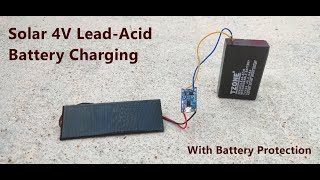 How To Charge 4v Leadacid Battery With TP4056 Module Using A 6v Solar Panel  POWERGEN [upl. by Nelrah]