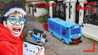 CCTV MEREKAM BUS TAYO MISTERIUS BERHANTU DI DEPAN RUMAH KITA SEMUA KETAKUTAN [upl. by Aseuqram]