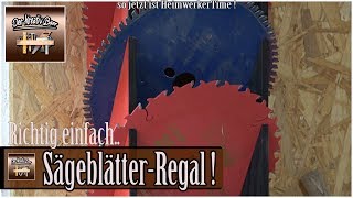 Für die Kreissäge ein Sägeblatt Regal bauen [upl. by Emmer369]