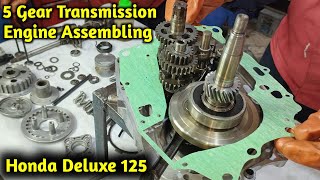 Honda Deluxe 5 Gair Transmission Engine Assembling [upl. by Dhar]