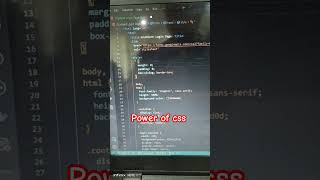 Power of css css css3 csschallenge html htmlcss computerscience chatgptforcoding [upl. by Handbook]