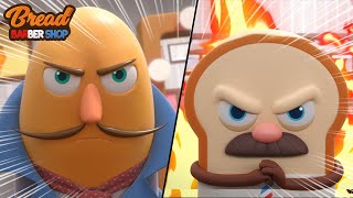 BreadBarbershop3  The appearance of a rival  englishanimationdessertcartoon [upl. by Aidahs]