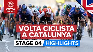 Tight Finish After Frantic Sprint  Volta A Catalunya 2023 Highlights  Stage 4 [upl. by Balbur685]