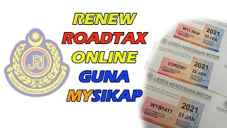 Cara Renew Roadtax Online Guna Mysikap JPJ [upl. by Wilden]