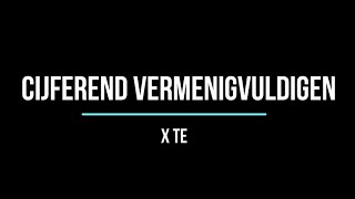 Cijferend vermenigvuldigen xTE [upl. by Ki]