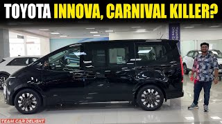 Hyundai’s New MPV  Innova Hycross Kia Carnival Rival  All Details [upl. by Atikim]