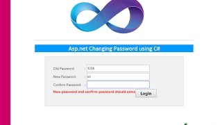 Aspnet changing password using c [upl. by Darce627]