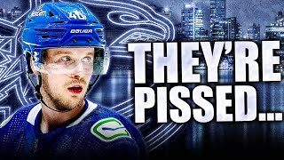 ELIAS PETTERSSONS CAMP PISSED OFF WITH THE RECENT CONTRACT RUMOURS Vancouver Canucks News [upl. by Arhas308]