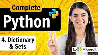 Lecture 4  Dictionary amp Set in Python  Python Full Course [upl. by Isaiah]