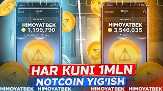 NOTCOIN TEZ KOPAYTIRISH YOLI Notcoin toliq malumot va koproq coinlar ishlash siri Notcoin yechish [upl. by Ygief]