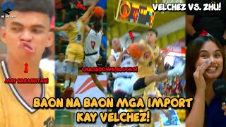 VELCHEZ VS ZHU PURO SOLID NA BUTATA BAON NA BAON KAY RICHARD MGA NAGLALAKIHANG IMPORT SA 1ST GAME [upl. by Mandie]