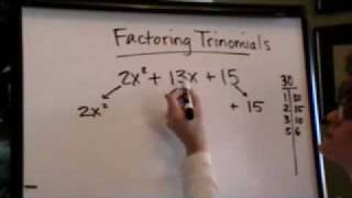 factoring trinomials with quotaquot greater than 1 [upl. by Wey]