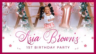 Asia Browns First Birthday Party [upl. by Costello]