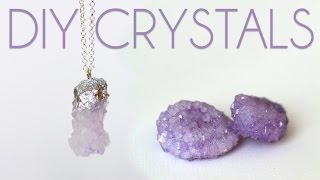 How to Grow Crystals  DIY Crystal Necklaces [upl. by Noelopan]