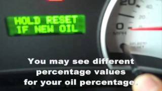 2007 Sport Trac  Oil Reset How To [upl. by Jemine]