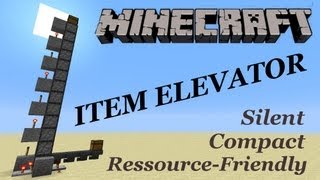 Minecraft Tutorial COMPACT ITEM ELEVATOR 17  Vanilla Minecraft Tutorial [upl. by Nnav]