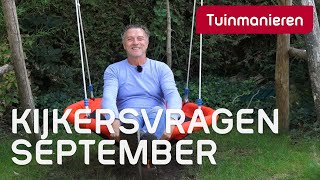 De kijkersvragen van september  Najaar  Tuinmanieren [upl. by Namia313]