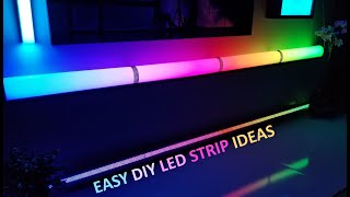 DIY LED STRIP DIFFUSER IDEAS [upl. by Rizan]