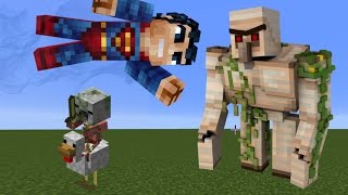 Minecraft How To Make An Iron Golem Security Guards by MCEQ [upl. by Heffron]