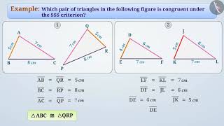 Side Side SIde Congruence Criterion of triangles SSS Criterion  Part23  English  Class 7 [upl. by Lampert]