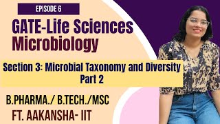 GATELife Sciences Microbiology Preparation 6  Section 3 Microbial Taxonomy and Diversity Part 2 [upl. by Derman]