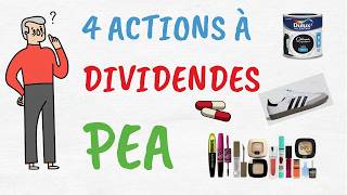 🤑 PEA et DIVIDENDES  4 excellentes actions de croissance [upl. by Lilith]