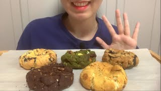 토들쿠키 초코칩말차넛호두초코칩더블초코아몬드마카다미아캐러멜 먹방Levain cookieKorean mukbang [upl. by Hancock371]