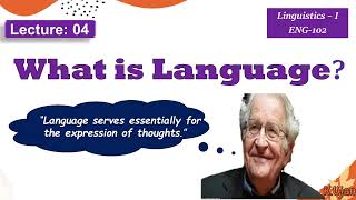 What is Language lecture part one Language by Noam Chomsky [upl. by Eidson918]