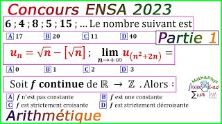 Concours ENSA  Préparation Concours ENSA  Concours ENSA 2023  Partie 1 [upl. by Pacheco130]