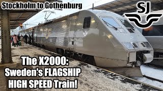 The SJ X2000 Swedens Flagship HIGH SPEED Train [upl. by Nosimaj]