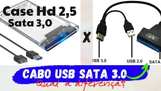 CABO SATA USB X CASE SATA USB  DICAS DE USO E LIGAÇÕES [upl. by Ifar274]