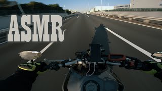 MT09 Akrapovic  Early morning Metropolitan Highway slowly  1hour ASMR [upl. by Yelserp655]