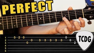 Melodía FÁCIL en Guitarra Acústica Perfect  Ed Sheeran  TABS TCDG [upl. by Penrose212]