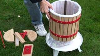 How to make Apple Juice using a Fruit Press and Crusher [upl. by Nelon]